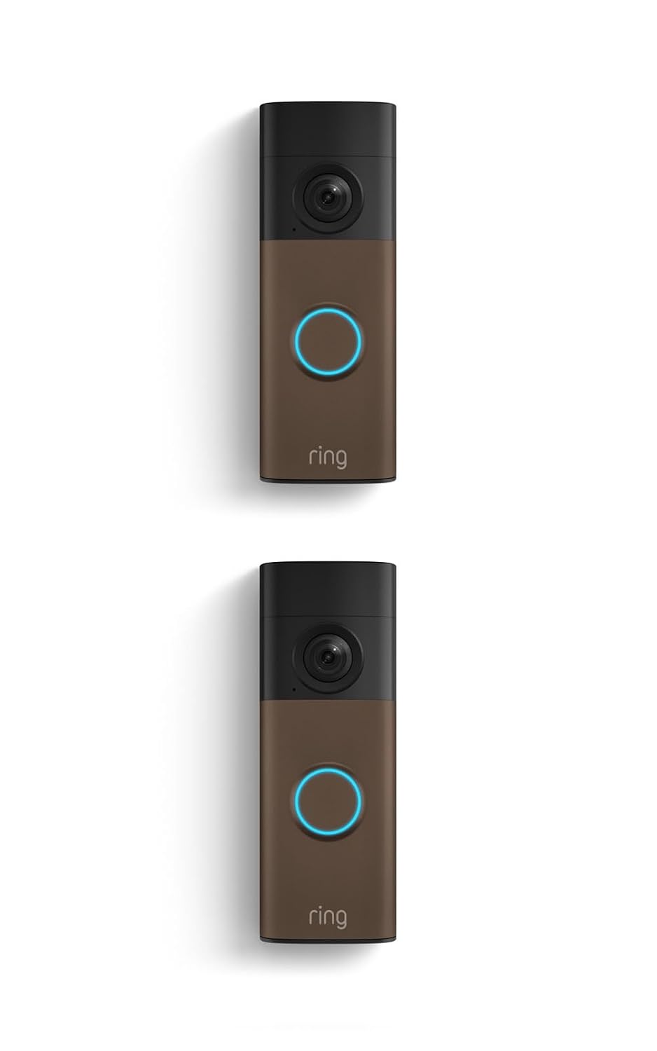 Ring Battery Doorbell (newest model) — Retinal 2K with wide-angle video, up to 6x Enhanced Zoom, Two-Way Talk, and Built-In Battery, Speckled Gray