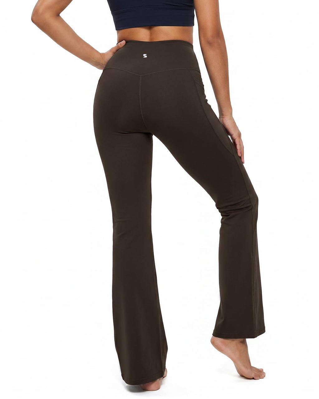 Stelle 31" Inseam Yoga Pants with Pockets for Women High Waisted Flare Leggings Pilates Daily Yoga Pants