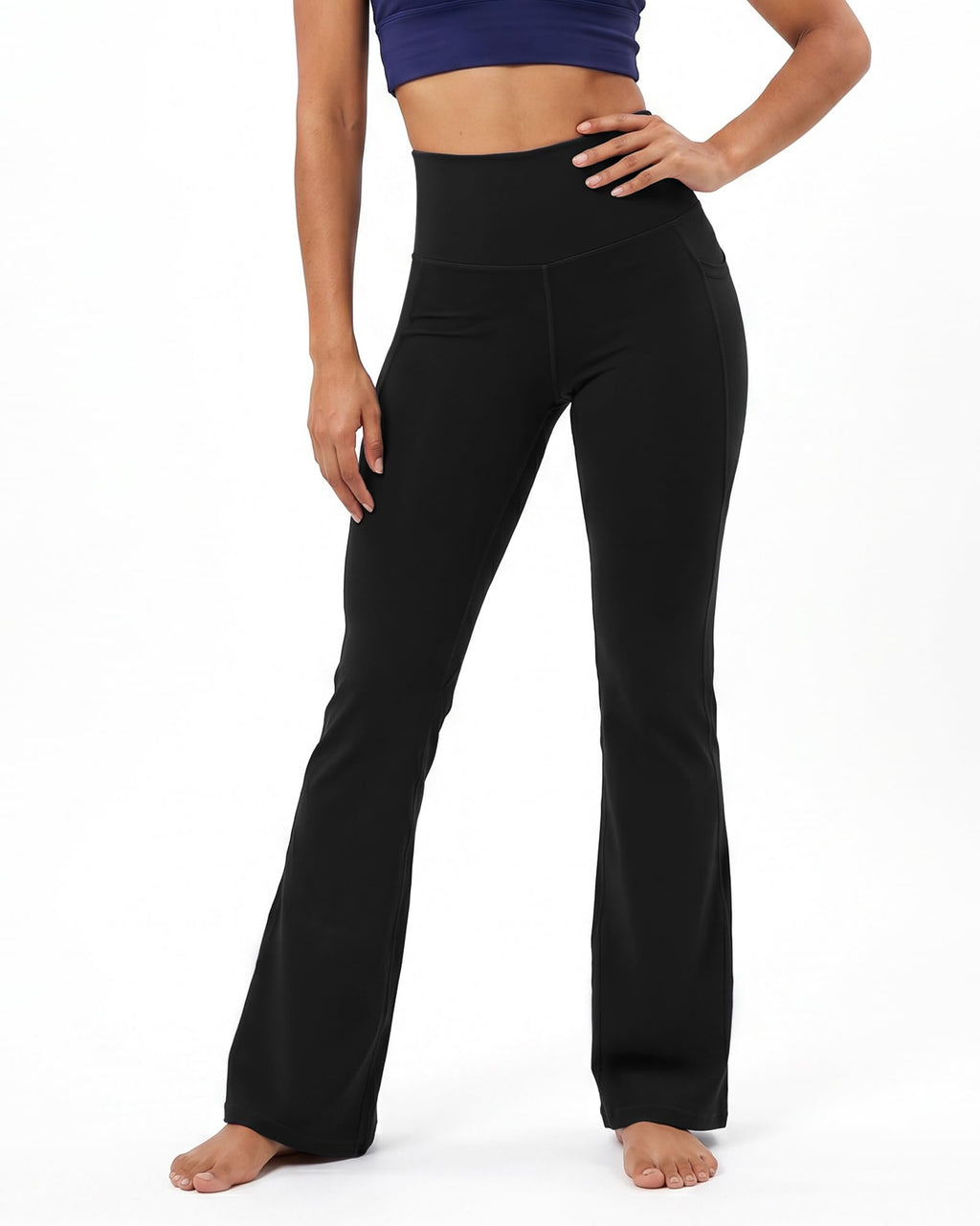 Stelle 31" Inseam Yoga Pants with Pockets for Women High Waisted Flare Leggings Pilates Daily Yoga Pants