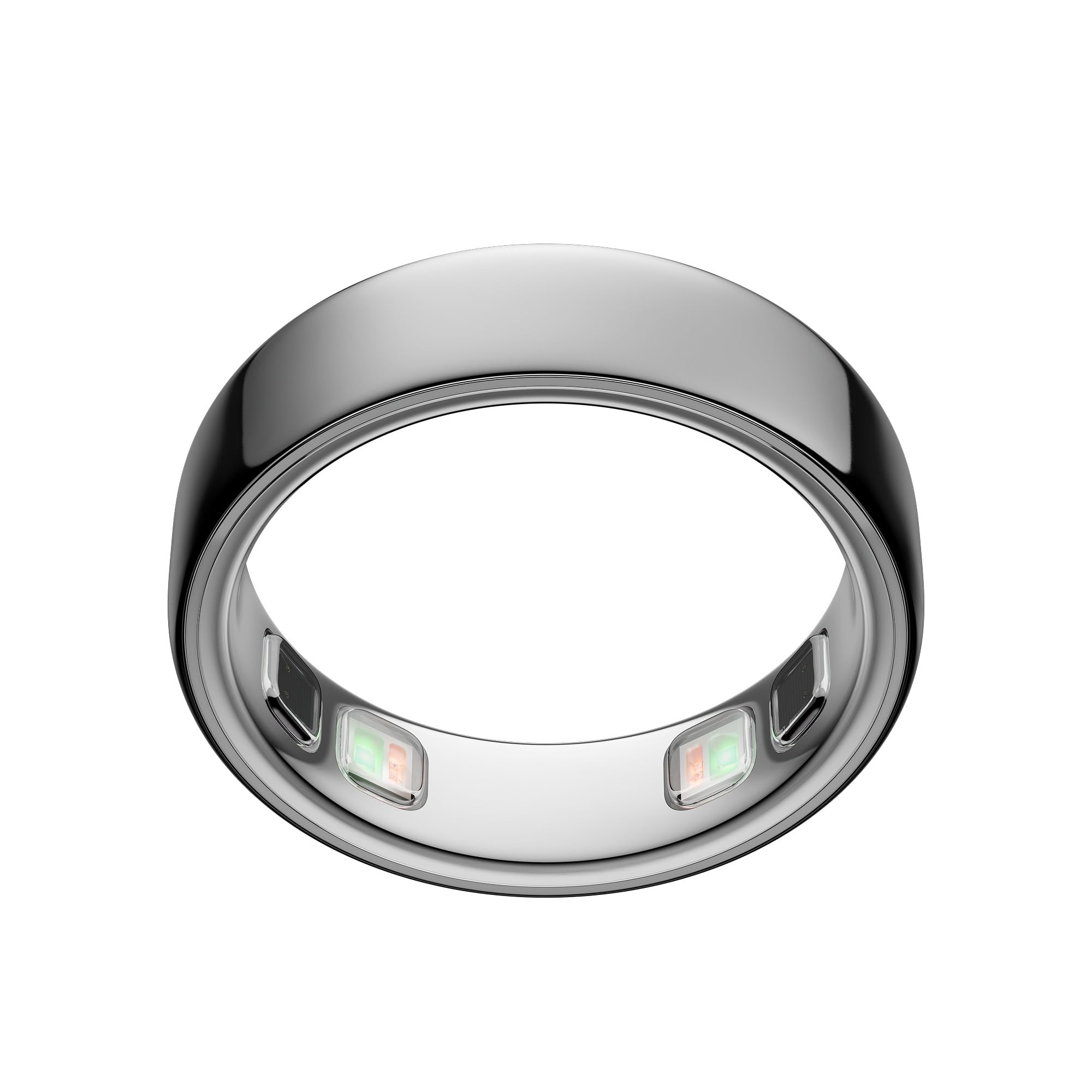 Oura Ring 5 - Silver - Size 8 - World’s Smallest Smart Ring - Sleep, Activity, Women’s Health, AI Advisor, 1 Week of Battery Life, Size Before You Buy, Android & iOS Compatible