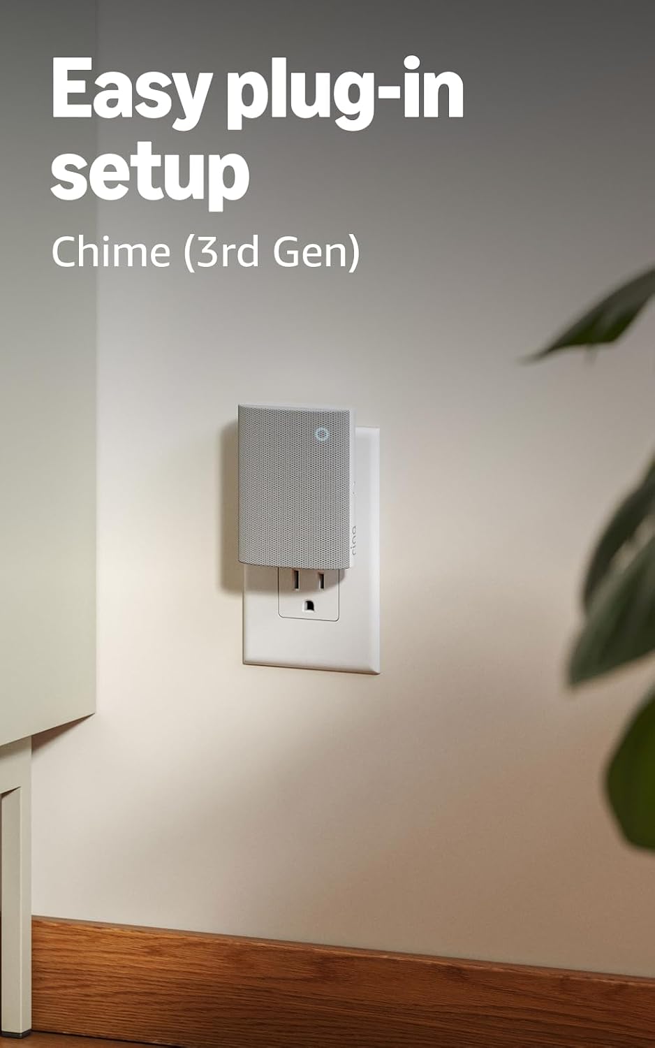 Ring Battery Doorbell (newest model) — Retinal 2K with wide-angle video, up to 6x Enhanced Zoom, Two-Way Talk, and Built-In Battery, Speckled Gray