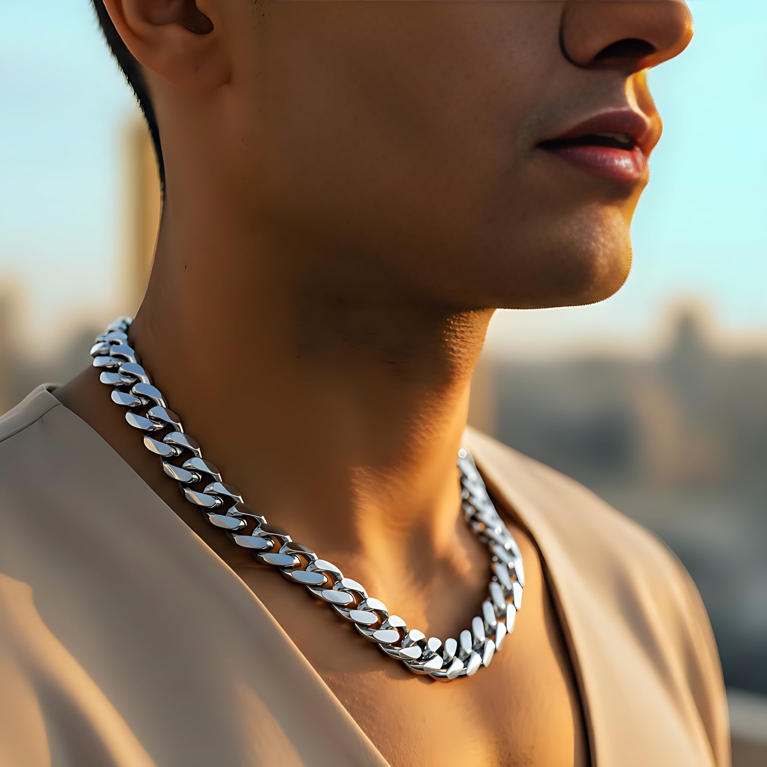 LIFETIME JEWELRY 11mm Gold Cuban Link Chain for Men - 24k Real Gold Necklace Plated - Lifetime Promise - Heavy Duty Clasp - Gold or White Gold