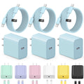 iPhone 17 16 15 Charger Fast Charging 3+3Pack Type C Charger USB C Chargers Block with 6FT Cable for iPhone Air/17/17 Plus/17 Pro/17 Pro Max/16/16 Plus/16 Pro/16 Pro Max/15/15 Pro Max/iPad Pro