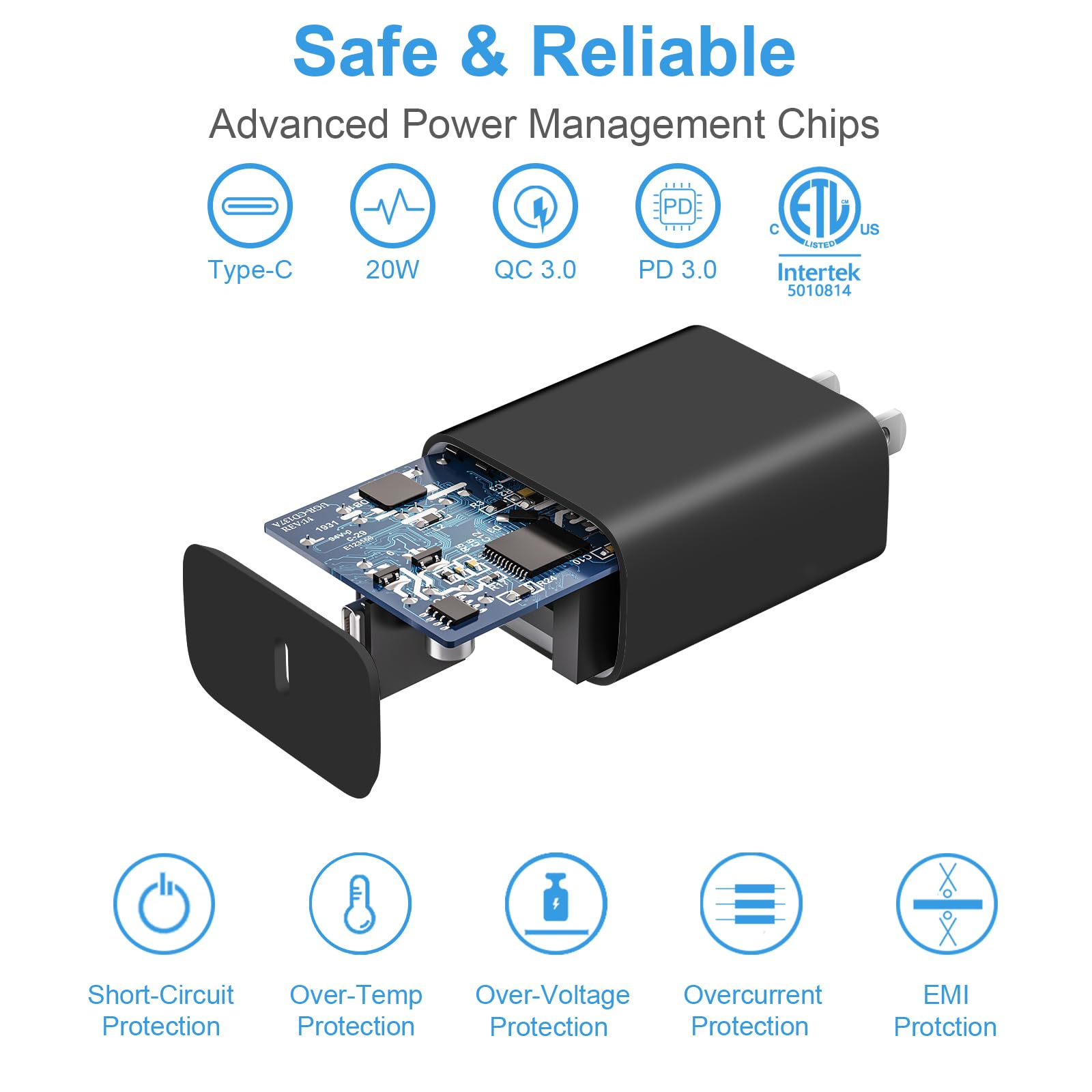 iPhone 17 16 15 Charger Fast Charging 3+3Pack Type C Charger USB C Chargers Block with 6FT Cable for iPhone Air/17/17 Plus/17 Pro/17 Pro Max/16/16 Plus/16 Pro/16 Pro Max/15/15 Pro Max/iPad Pro
