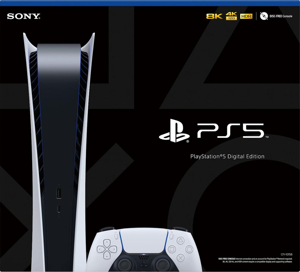 Newest Play Station 5 Digital Edition PS 5 Gaming (Disc Free) Console (Renewed)