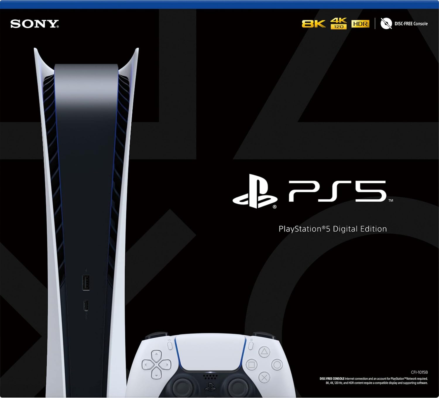 Newest Play Station 5 Digital Edition PS 5 Gaming (Disc Free) Console (Renewed)