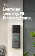 Ring Battery Doorbell (newest model) — Retinal 2K with wide-angle video, up to 6x Enhanced Zoom, Two-Way Talk, and Built-In Battery, Speckled Gray