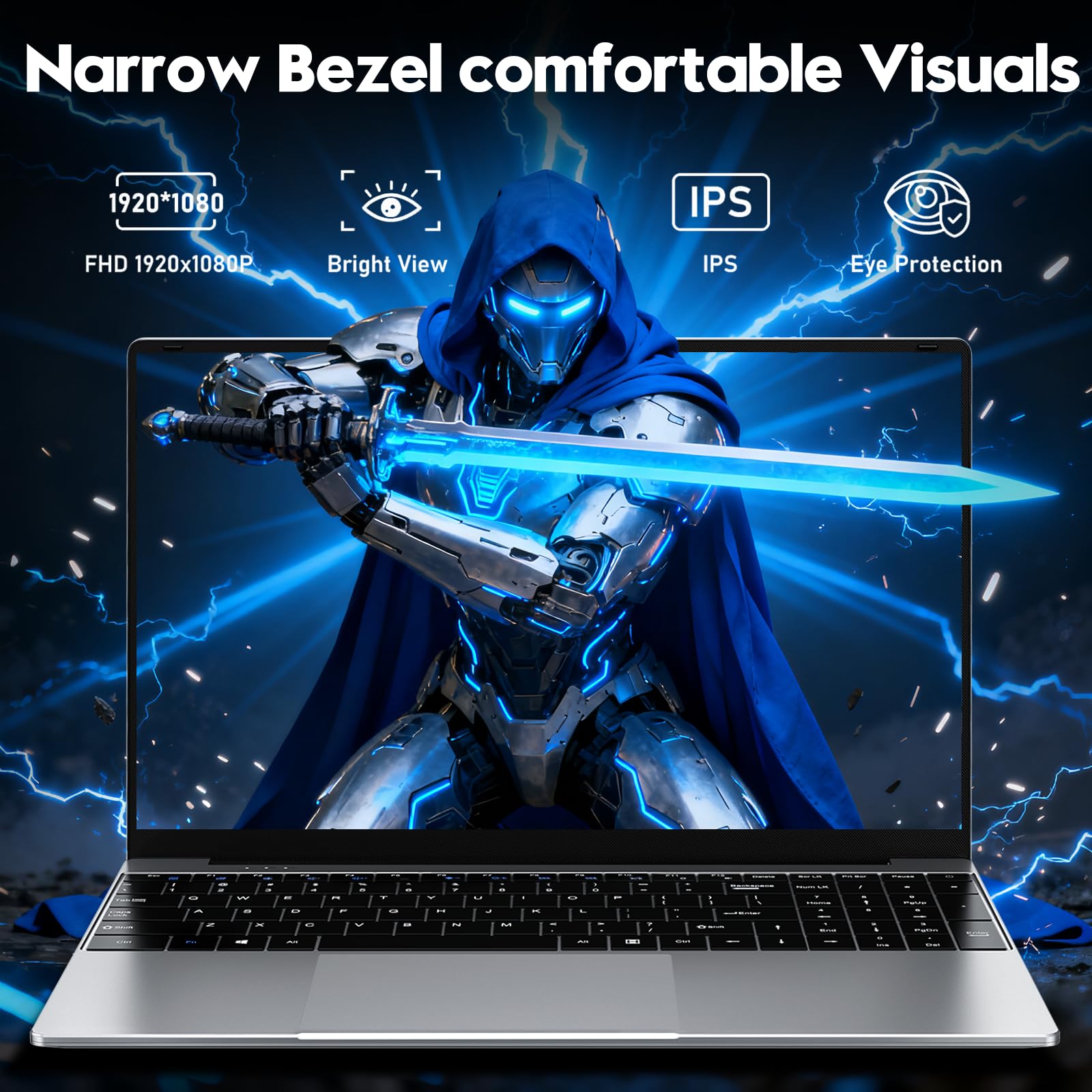 NIAKUN Laptop, Window 11 Pro Laptop Computer 2026, 15.6 Inch Lap Top, 16GB RAM 256GB SSD PC, M3-6Y30 Processor, FHD Display, WIFI5, BT4.2, Webcam, for Business, School, Work, Student, Kids, Gray