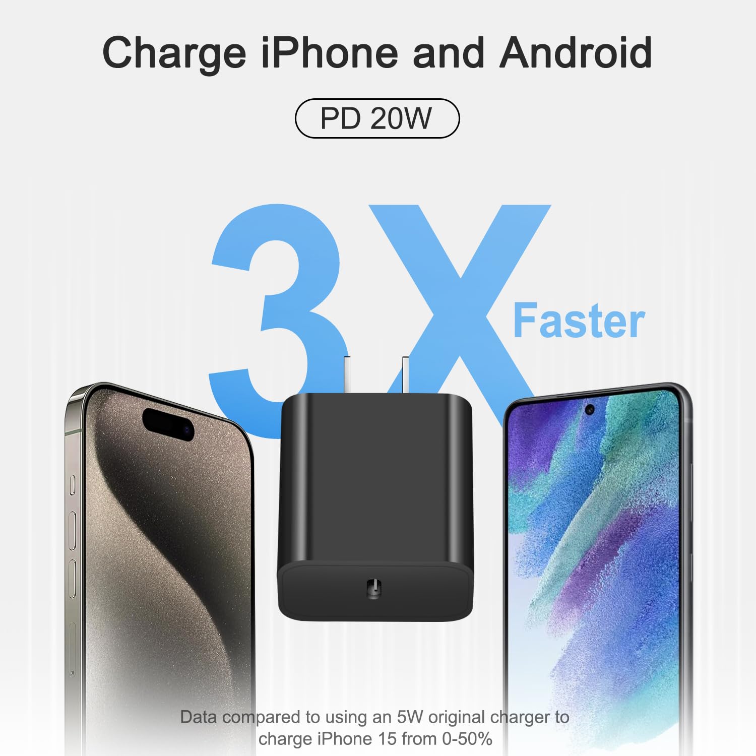 iPhone 17 16 15 Charger Fast Charging 3+3Pack Type C Charger USB C Chargers Block with 6FT Cable for iPhone Air/17/17 Plus/17 Pro/17 Pro Max/16/16 Plus/16 Pro/16 Pro Max/15/15 Pro Max/iPad Pro