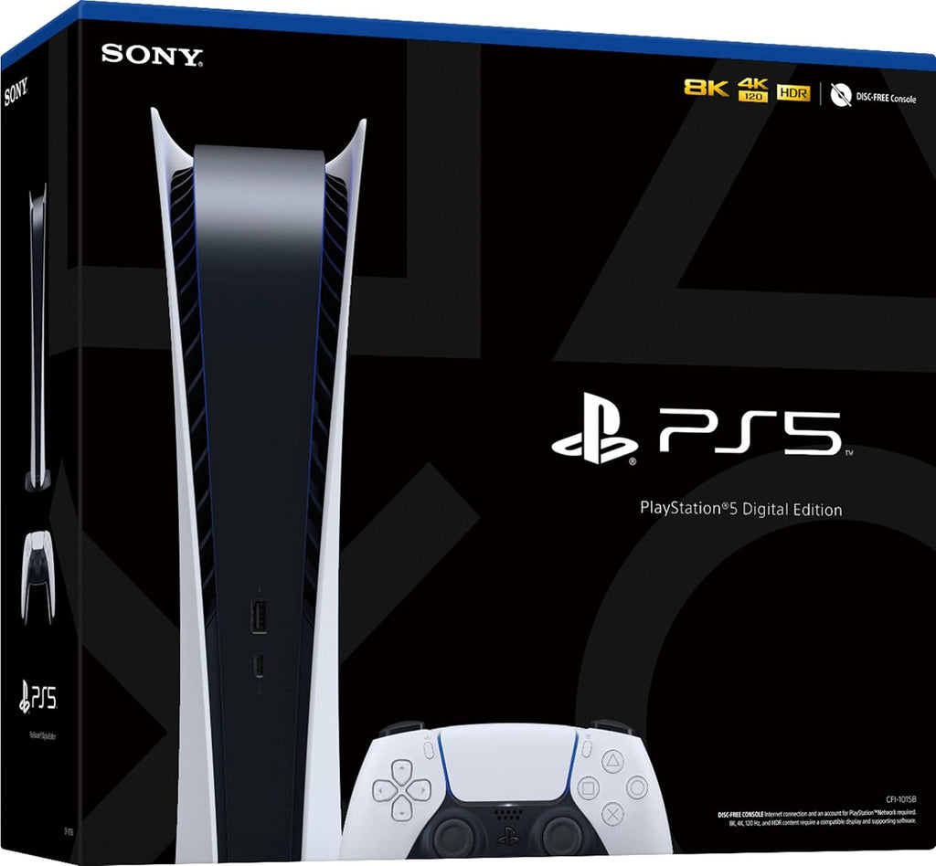 Newest Play Station 5 Digital Edition PS 5 Gaming (Disc Free) Console (Renewed)