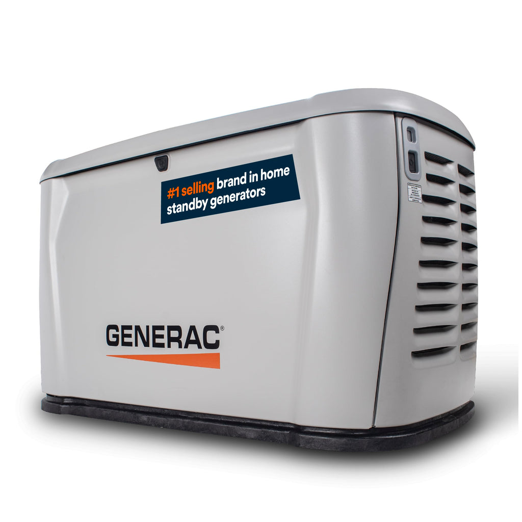Generac 22kW Home Standby Generator for home use, built-in cellular connectivity, whole house generator for power backup