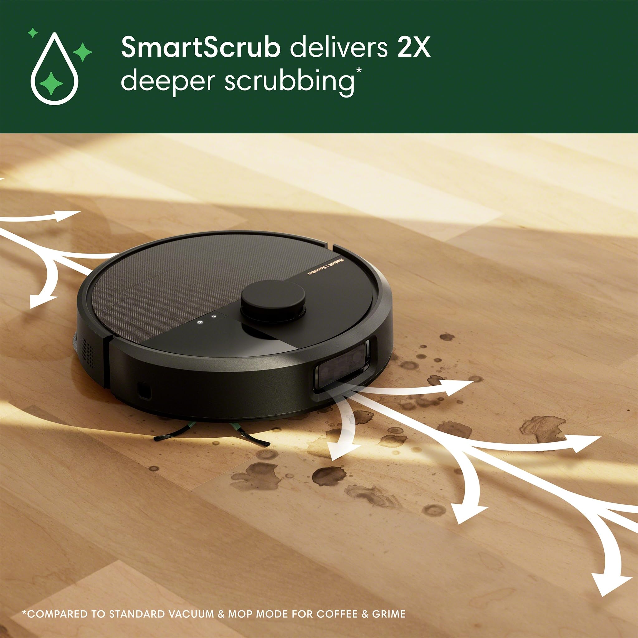 iRobot Roomba 505X Robot Vacuum & Mop Combo, 70x More Suction, Multifunction Dock, 75 Day Self-Emptying, Self-Cleaning & Hot Dry, Lifting Spinning Mop Pads, AI Obstacle Avoidance, Ideal for Pet Hair