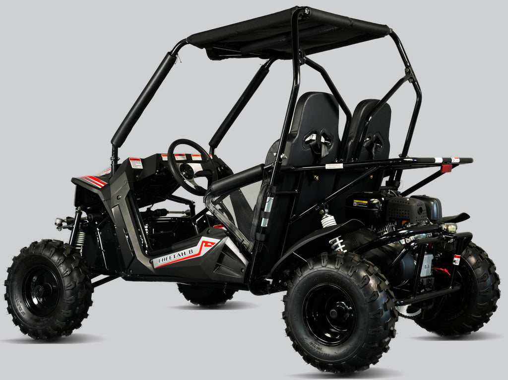TrailMaster Cheetah 8 Go-Kart - 208cc 7.5HP Engine, 3-Point Safety Belt, Targets from Youth to Adult. (Red)