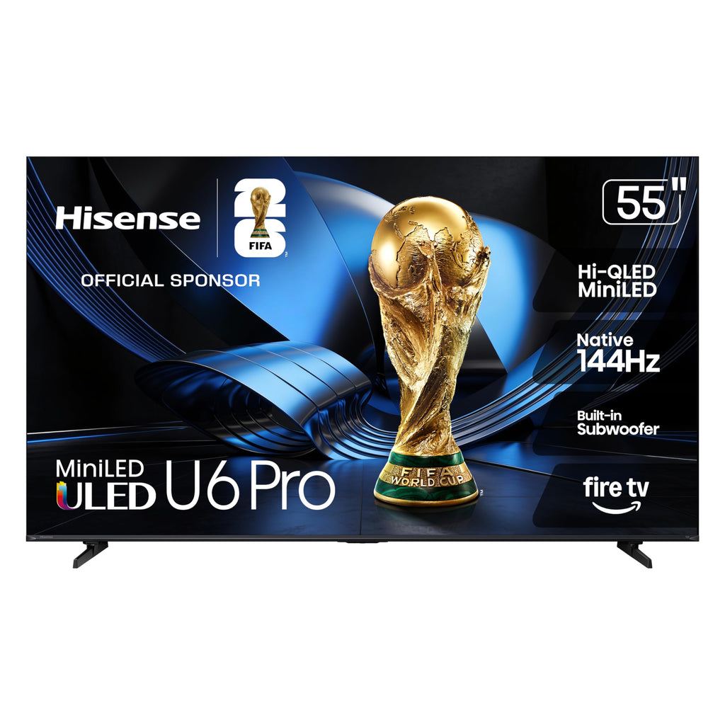 Hisense 100" U6 Pro Series Mini‑LED ULED 4K UHD HDR Gaming AI Smart Fire TV (100U6SF Pro, 2026 New) – Hi-QLED, Native 144Hz, Motion Rate 480, Dolby Vision IQ · Atmos, HDR10+, Glare-Free, Alexa+