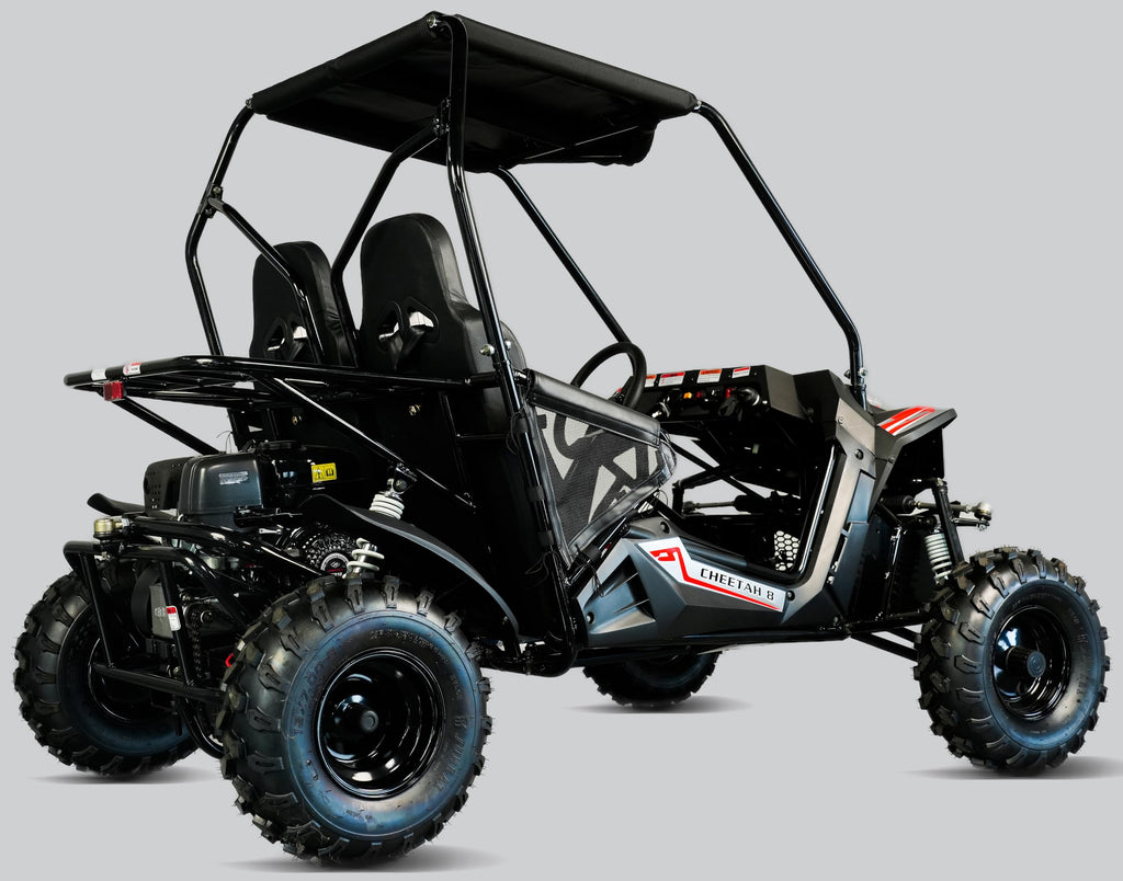 TrailMaster Cheetah 8 Go-Kart - 208cc 7.5HP Engine, 3-Point Safety Belt, Targets from Youth to Adult. (Red)