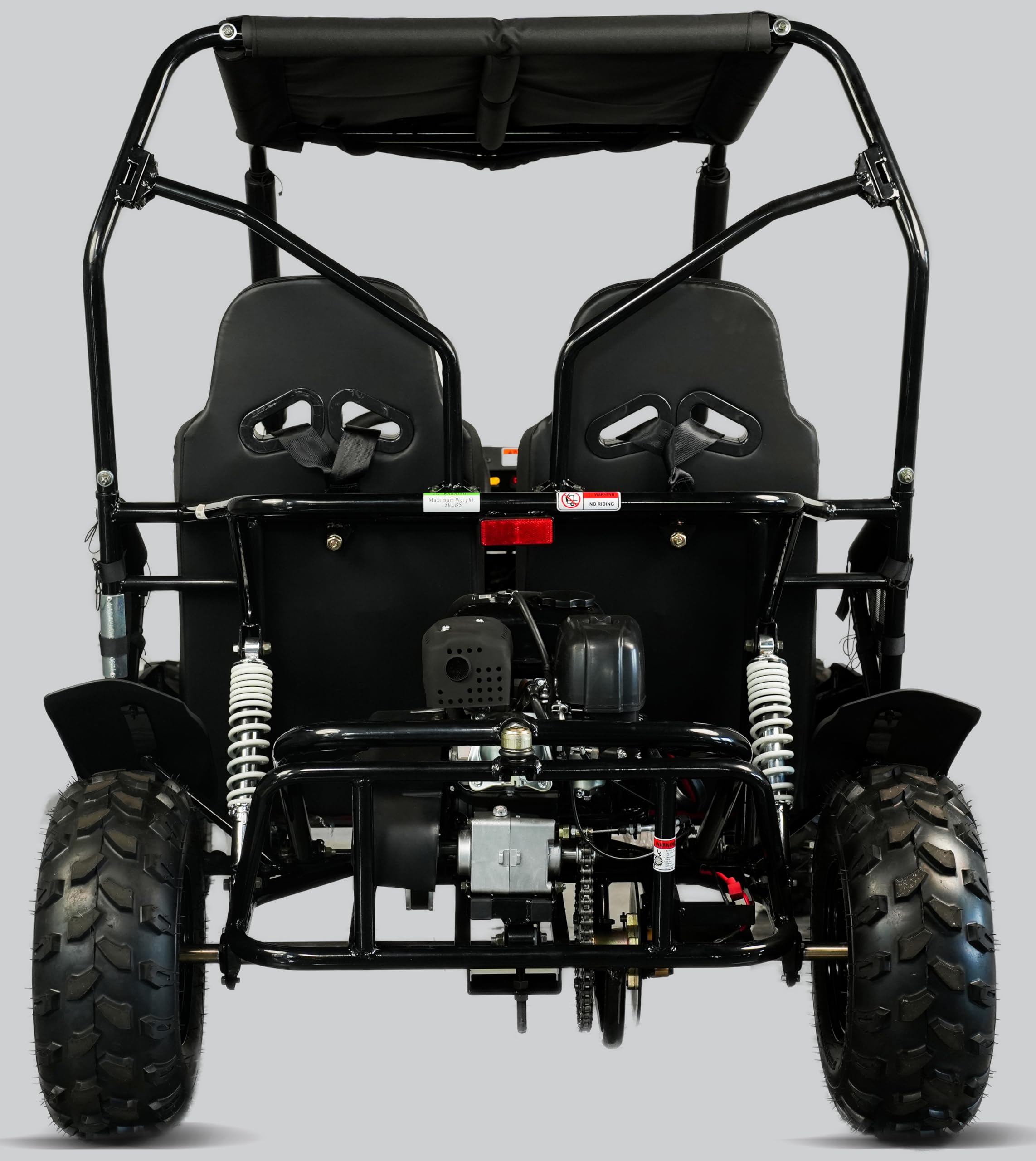 TrailMaster Cheetah 8 Go-Kart - 208cc 7.5HP Engine, 3-Point Safety Belt, Targets from Youth to Adult. (Red)