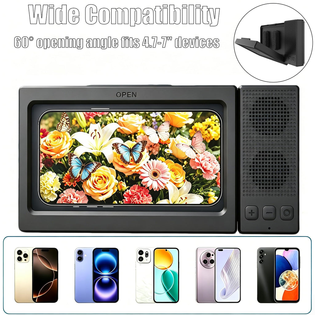 Shower Phone Holder with Wireless Bluetooth Speaker,2026 New Waterproof 480 Rotation Viewable Shower Phone Case Speaker for Any Phone, Wall Mounted Phoneholder for Bathroom Mirror,Gifts for Mom Dad