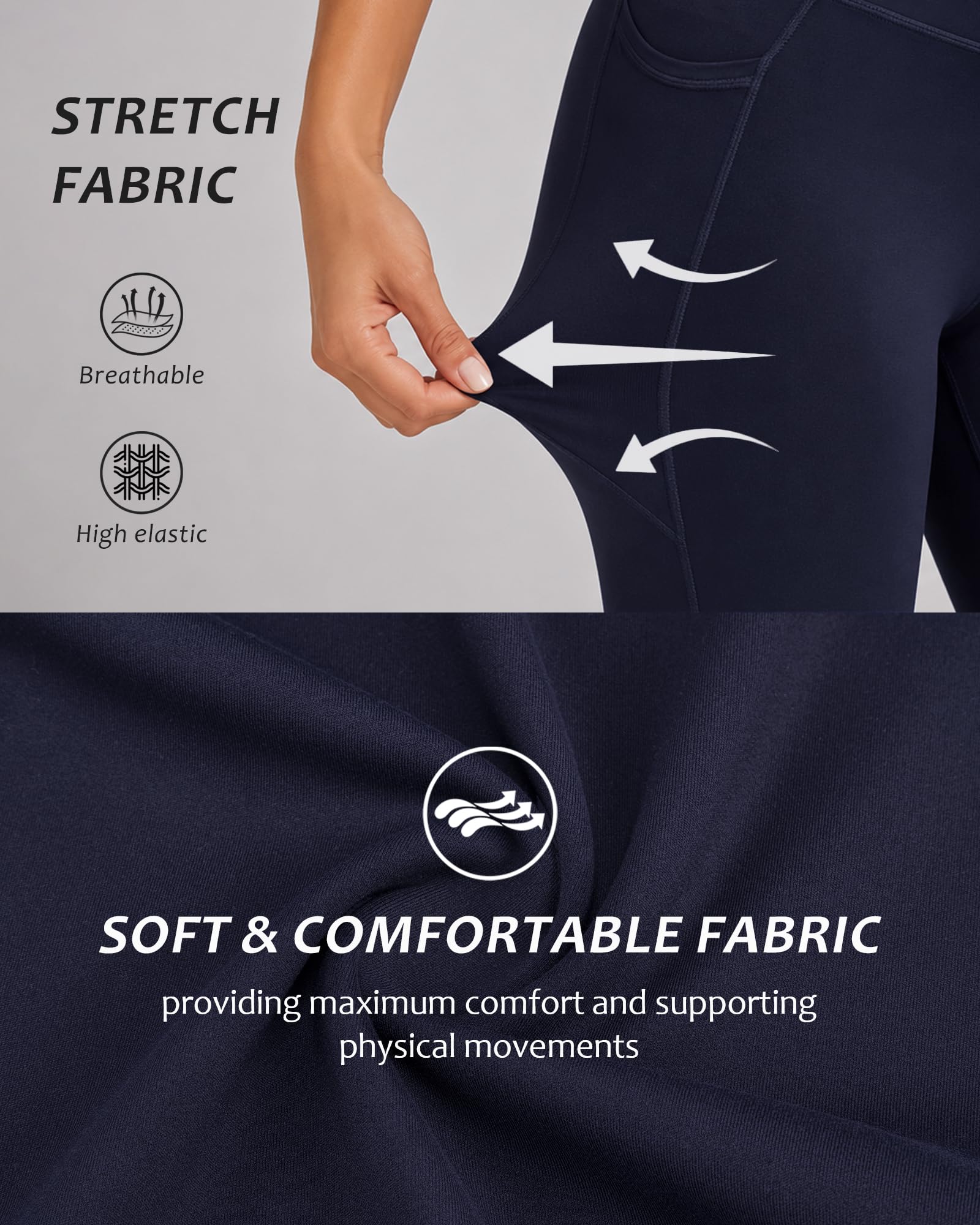 Stelle 31" Inseam Yoga Pants with Pockets for Women High Waisted Flare Leggings Pilates Daily Yoga Pants