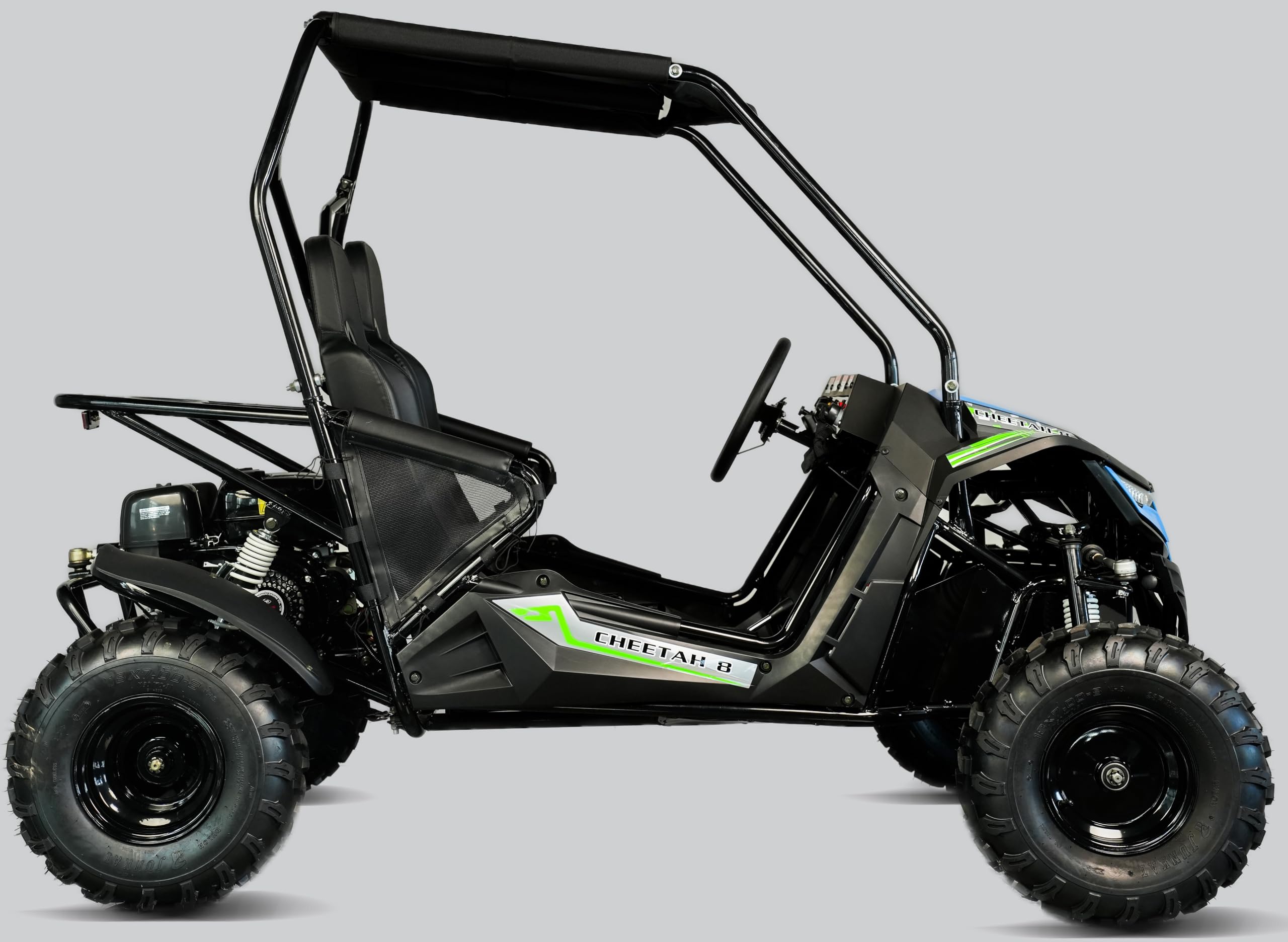 TrailMaster Cheetah 8 Go-Kart - 208cc 7.5HP Engine, 3-Point Safety Belt, Targets from Youth to Adult. (Red)