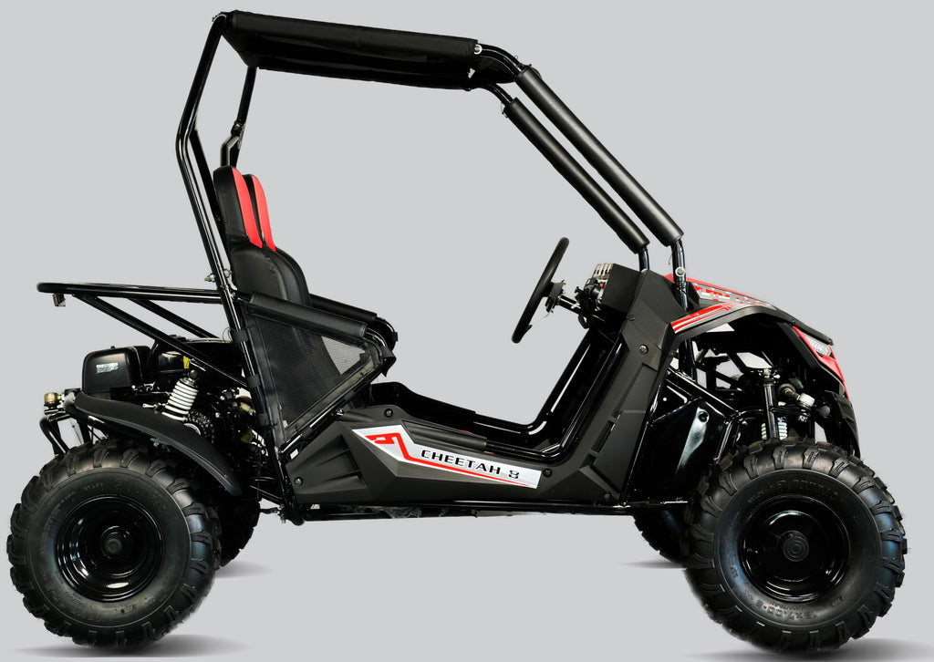 TrailMaster Cheetah 8 Go-Kart - 208cc 7.5HP Engine, 3-Point Safety Belt, Targets from Youth to Adult. (Red)