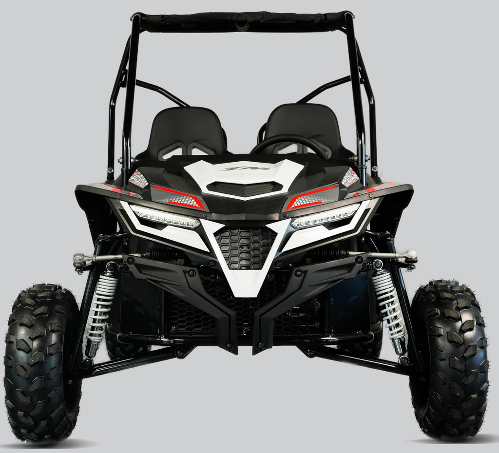 TrailMaster Cheetah 8 Go-Kart - 208cc 7.5HP Engine, 3-Point Safety Belt, Targets from Youth to Adult. (Red)