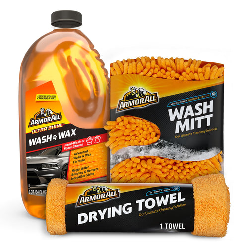 Armor All Ultimate Premier Car Care Kit, 8 Pieces, Includes Tire and Wheel Cleaners, Exterior and Interior Car Cleaning Supplies